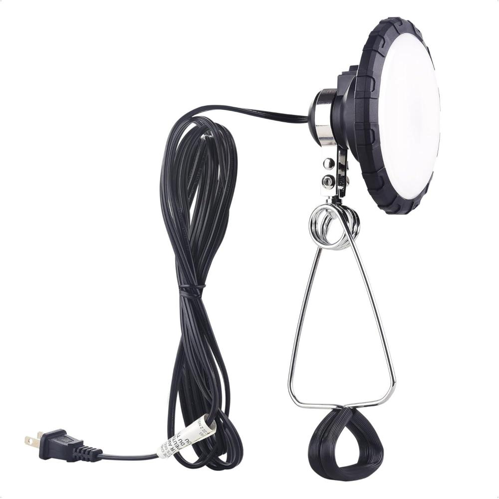 imageETL Certified Cable Matters Portable LED Clamp Light for Workshop Clamp On Light LED Clamp Work Light with 6 feet Cord 800 Lumens 95Watts 5000K Daylight