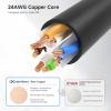 imageCable Matters 10Gbps 10Pack Snagless Cat 6 Ethernet Cable  10ft Cat 6 Cable Cat6 Cord Ethernet Cord BlackBlack