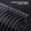 imageCable Matters 10Gbps 10Pack Snagless Cat 6 Ethernet Cable  10ft Cat 6 Cable Cat6 Cord Ethernet Cord BlackBlack
