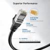 imageCable Matters 10Gbps Snagless Shielded Cat 6A Ethernet Cable  50ft Cat 6A Cable Cat6A Cord Ethernet Cord BlackBlack