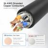 imageCable Matters 10Gbps Snagless Shielded Cat 6A Ethernet Cable  50ft Cat 6A Cable Cat6A Cord Ethernet Cord BlackBlack