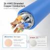 imageCable Matters 10Gbps Snagless Shielded Cat 6A Ethernet Cable  50ft Cat 6A Cable Cat6A Cord Ethernet Cord BlackBlue