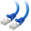 imageCable Matters 10Gbps Snagless Shielded Cat 6A Ethernet Cable  50ft Cat 6A Cable Cat6A Cord Ethernet Cord BlackBlue
