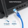 imageCable Matters 10Gbps Snagless Shielded Cat 6A Ethernet Cable  50ft Cat 6A Cable Cat6A Cord Ethernet Cord BlackBlue