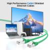 imageCable Matters 10Gbps Snagless Shielded Cat 6A Ethernet Cable  50ft Cat 6A Cable Cat6A Cord Ethernet Cord BlackGreen