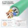 imageCable Matters 10Gbps Snagless Shielded Cat 6A Ethernet Cable  50ft Cat 6A Cable Cat6A Cord Ethernet Cord BlackGreen