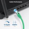 imageCable Matters 10Gbps Snagless Shielded Cat 6A Ethernet Cable  50ft Cat 6A Cable Cat6A Cord Ethernet Cord BlackGreen