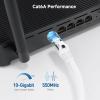 imageCable Matters 10Gbps Snagless Shielded Cat 6A Ethernet Cable  50ft Cat 6A Cable Cat6A Cord Ethernet Cord BlackWhite