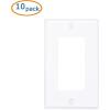 imageCable Matters 10Pack Single Gang Wall Plate Cover for Decorator Device in White
