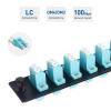 imageCable Matters 12 Fibers OM4OM3 Multimode Patch Panel with 6 x LC UPC Duplex Fiber Optic Adapters  LGX Compatible