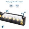 imageCable Matters 1350J Surge Protector with 15A Circuit Breaker 10Outlet Heavy Duty Power Strip with USB and LED Light Mountable Industrial Power Strip Surge Protector in Black for Garage Workshop
