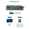 imageCable Matters 1x4 4K HDMI Extender Splitter Supports 164ft for 4K60Hz or 196ft for 4K30Hz Wall Mount 1In4Out HDMI Over Ethernet Splitter Local Monitor LoopOut