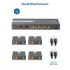 imageCable Matters 1x4 4K HDMI Extender Splitter Supports 164ft for 4K60Hz or 196ft for 4K30Hz Wall Mount 1In4Out HDMI Over Ethernet Splitter Local Monitor LoopOut