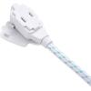 imageCable Matters 2 Pack Premium Braided 3 Outlet Flat Extension Cord 2 Prong 6 ft with Low Profile Plug6 ft