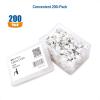 imageCable Matters 200Pack Nailin Cable Clips Cord Organizer 7mm  027 inches Coaxial Cable Clips Ethernet Cable Wall Clip Wire Wall Clips White