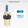 imageCable Matters 2Pack 120 Ohm 3Pin XLR TerminatorDMX Terminator  Optimal Signal Integrity for Lighting and Audio Systems