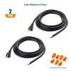 imageCable Matters 2Pack 14AWG 3Prong Power Cord Replacement 15A 1875W Appliance Cord 10ft Replacement Cord Dishwasher Power Cord NEMA 515P to 3Wire10 ft