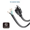 imageCable Matters 2Pack 14AWG 3Prong Power Cord Replacement 15A 1875W Appliance Cord 10ft Replacement Cord Dishwasher Power Cord NEMA 515P to 3Wire10 ft