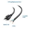 imageCable Matters 2Pack 14AWG 3Prong Power Cord Replacement 15A 1875W Appliance Cord 10ft Replacement Cord Dishwasher Power Cord NEMA 515P to 3Wire10 ft