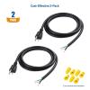 imageCable Matters 2Pack 14AWG 3Prong Power Cord Replacement 15A 1875W Appliance Cord 10ft Replacement Cord Dishwasher Power Cord NEMA 515P to 3Wire6 ft