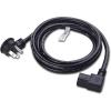 imageCable Matters 2Pack 16 AWG Low Profile Right Angle Power Cord 90 Degree Power Cord 6 Feet NEMA 515P to Angled IEC C1310 ft