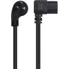 imageCable Matters 2Pack 16 AWG Low Profile Right Angle Power Cord 90 Degree Power Cord 6 Feet NEMA 515P to Angled IEC C136 ft