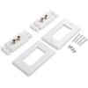 imageCable Matters 2Pack 1Port TV Cable Wall Plate Coax Wall Plate in White2Port