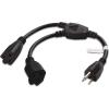 imageCable Matters 2Pack 2 Outlet Power Splitter Cord  12ft NEMA 515P to NEMA 515R Y Power Cord Splitter 16 AWG Outlet Saver 12 Feet2Outlet