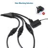 imageCable Matters 2Pack 2 Outlet Power Splitter Cord  12ft NEMA 515P to NEMA 515R Y Power Cord Splitter 16 AWG Outlet Saver 12 Feet4Outlet