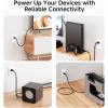 imageCable Matters 2Pack 2 Prong Vizio TV Power Cord Replacement  10ft NEMA 115P to IEC C7 Polarized AC Power Cord for PS2 TV and More15 Feet