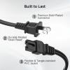 imageCable Matters 2Pack 2 Prong Vizio TV Power Cord Replacement  10ft NEMA 115P to IEC C7 Polarized AC Power Cord for PS2 TV and More6 Feet
