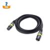 imageCable Matters 2Pack 22AWG Stage Light DMX Cable 10ft  3m with 3Pin XLR Connector 3 Pin XLR Male to Female DMX Lighting Cable10 Feet
