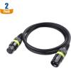 imageCable Matters 2Pack 22AWG Stage Light DMX Cable 10ft  3m with 3Pin XLR Connector 3 Pin XLR Male to Female DMX Lighting Cable3 Feet