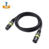 imageCable Matters 2Pack 22AWG Stage Light DMX Cable 10ft  3m with 3Pin XLR Connector 3 Pin XLR Male to Female DMX Lighting Cable6 Feet