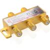 imageCable Matters 2Pack 24 Ghz 4 Way Coaxial Cable Splitter for STB TV Antenna and MoCA Network  All Port Power Passing  Gold Plated and Corrosion Resistant4Way
