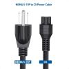 imageCable Matters 2Pack 3 Prong Power Cord  6ft 13A  16AWG Laptop Power Cord Replacement Compatible with DellHPASUS Computers NEMA 515P to IEC C5 Black15 Feet
