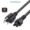 imageCable Matters 2Pack 3 Prong Power Cord  6ft 13A  16AWG Laptop Power Cord Replacement Compatible with DellHPASUS Computers NEMA 515P to IEC C5 Black6 Feet