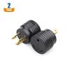 imageCable Matters 2Pack 3 Prong Twist Lock to 30 Amp RV Adapter 30 AMP RV Plug NEMA L530P to TT30R