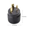 imageCable Matters 2Pack 3 Prong Twist Lock to 30 Amp RV Adapter 30 AMP RV Plug NEMA L530P to TT30R