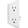 imageCable Matters 2Pack 3 Sided 6 Outlet Splitter Grounded Outlet Extender Wall Tap