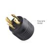 imageCable Matters 2Pack 4 Prong Twist Lock to 30 Amp RV Adapter 30 AMP RV Plug NEMA L1430P to TT30R