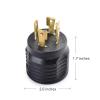 imageCable Matters 2Pack 4 Prong Twist Lock to 30 Amp RV Adapter 30 AMP RV Plug NEMA L1430P to TT30R