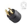 imageCable Matters 2Pack 4 Prong Twist Lock to 30 Amp RV Adapter 30 AMP RV Plug NEMA L1430P to TT30R