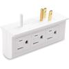 imageCable Matters 2Pack 6 Outlet Splitter Grounded Side Access Outlet Extender Wall Tap