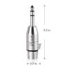 imageCable Matters 2Pack 635mm 14 Inch TRS to XLR Adapter  Male to Female