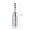 imageCable Matters 2Pack 635mm 14 Inch TRS to XLR Adapter Male to Male XLR to 14 Adapter 14 to XLR Connector