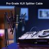 imageCable Matters 2Pack Balanced XLR Splitter Cable  15ft  05m XLR Y Cable 2 Male to 1 Female