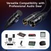 imageCable Matters 2Pack Balanced XLR Splitter Cable  15ft  05m XLR Y Cable 2 Male to 1 Female