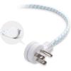 imageCable Matters 2Pack Braided Low Profile Flat Power Cord 6 ft 3 Prong Flat Plug Extension Cord Under Rug Power Extension Cord6 ft