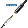imageCable Matters 2Pack Dual 14 to 35mm Female Stereo Audio Splitter Cable 35mm to Dual 14 Adapter in Black  6 Inches  015 Meters